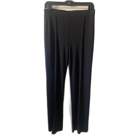 Anne Klein Pleated Straight Leg Stretch Pant - Picture 2 of 6